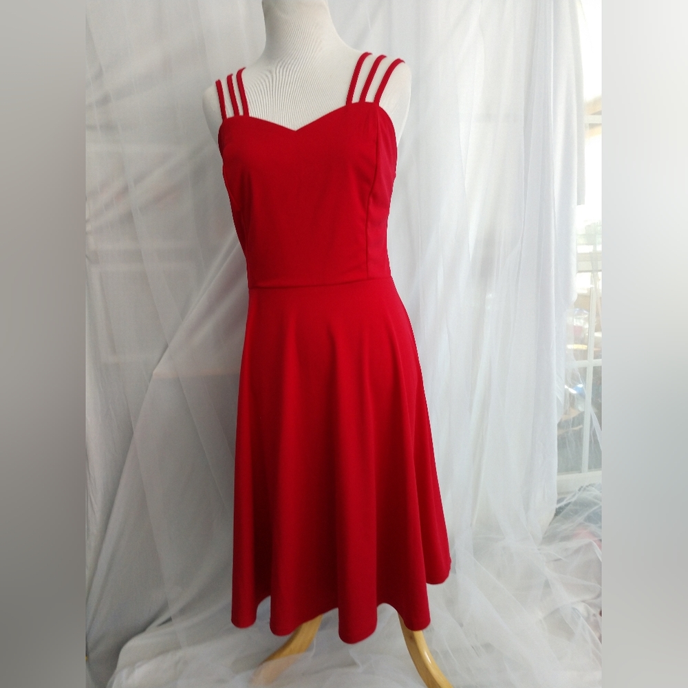 Red dress women's large NWT